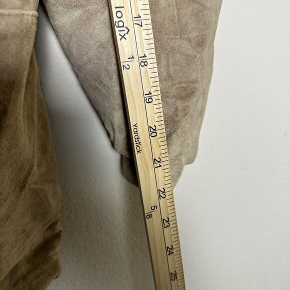 Elegant Beige Suede Blazer - Picture 7 of 14
